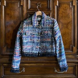 MILLY Women’s Multicolor Tweed Jacket - Size P